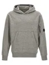 C.p. Company Casual Hooded Sweatshirt With Front Pocket In Gray