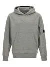 C.p. Company Diagonal Raised Hoodie In Gray