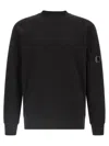 C.p. Company 'diagonal Raised' Sweatshirt In Black