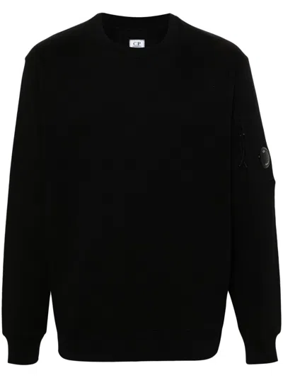 C.p. Company Diagonal Raised Sweatshirt In Black