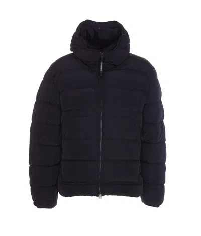 C.p. Company Down Jacket In Blu