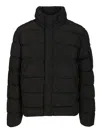C.p. Company Oversized Zip-front Rain Jacket With Quilted Texture In Green