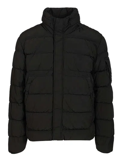 C.P. COMPANY DOWN JACKET IN CHROME-R JACKETS BLACK