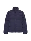 C.p. Company Lens-detailed Zipped Down Jacket In Nightshade