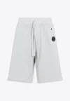 C.p. Company Relaxed Fit Shorts With Adjustable Drawstring In Gray