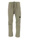 C.p. Company Drawstring Cargo Trousers In Green