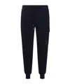 C.p. Company Sweatpants Cargo Pant In Diagonal Raised Fleece In Black