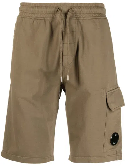 C.p. Company Drawstring-fastening Bermuda Shorts In Brown