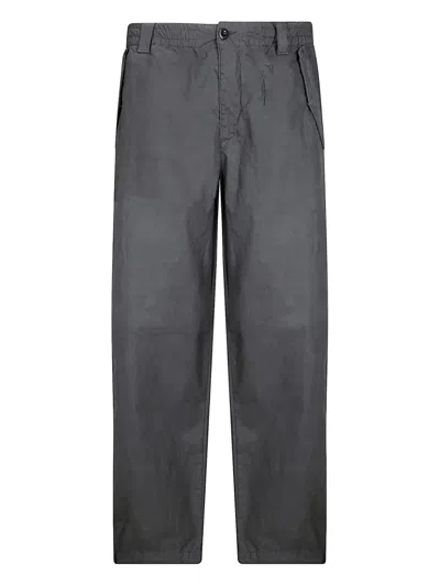 C.p. Company Drawstring Flap-pocket Trousers In Gray