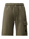 C.p. Company Drawstring-waist Cargo Shorts In Green
