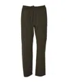 C.p. Company Straight-leg Trousers With Elastic Waistband And Cargo Pocket In Brown