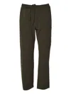 C.p. Company Straight-leg Trousers With Elastic Waistband And Cargo Pocket In Green