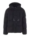 C.p. Company C.p.company Graphite Nylon Down Jacket In Black