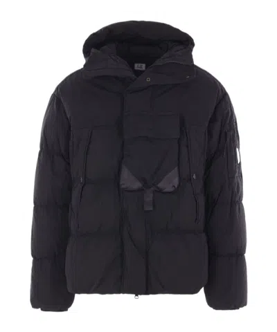 C.p. Company Eco-chrome R Down Jacket In Black