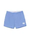 C.p. Company Eco-chrome R Logo Swim Shorts In Blue