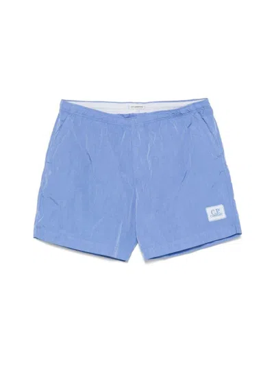 C.P. COMPANY ECO-CHROME R LOGO SWIM SHORTS