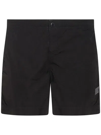 C.p. Company Eco-chrome R Swim Shorts In Black