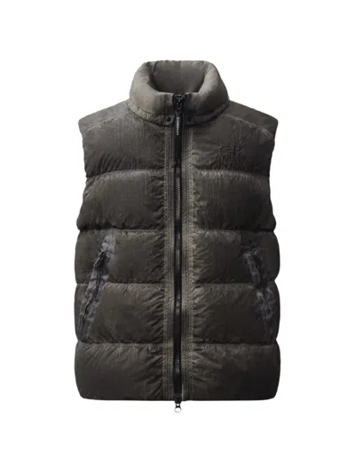 C.p. Company C.p.company Colorblack Eco-chrome Hooded Down Gilet In Brown
