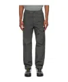 C.p. Company Microreps Peached Cargo Pant In Gray