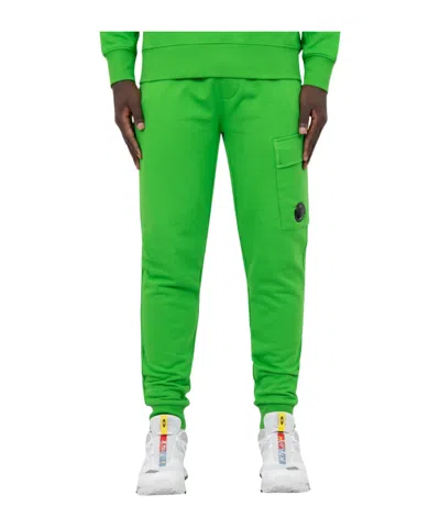 C.p. Company Elastic Waist Sweatpants In Green