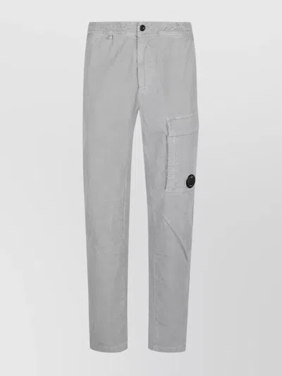 C.p. Company Elastic Waistband Cargo Pant In Gray
