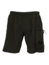 C.p. Company Elasticated-waist Swim Shorts In Black