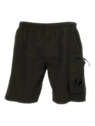 C.p. Company Elasticated-waist Swim Shorts In Black