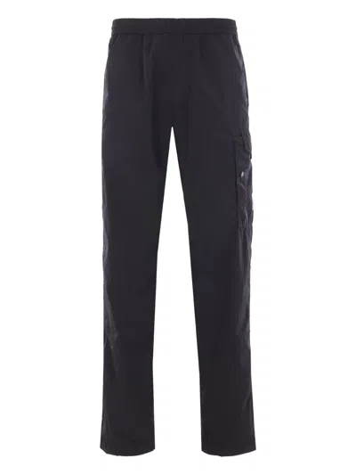 C.p. Company Elasticated-waist Trousers In Blue