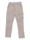 C.p. Company Elasticated-waistband Cargo Pants In Gray