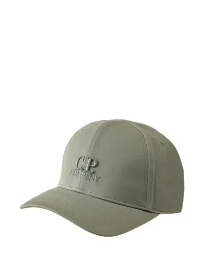 C.p. Company Embossed-logo Baseball Cap In Gray