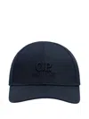 C.p. Company Embossed-logo Cap In Blue