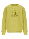 C.p. Company Embroidered-figure Crew-neck Sweatshirt In Green