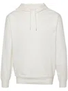 C.p. Company Embroidered-logo Cotton Hoodie In Weiss
