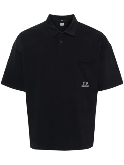 C.p. Company Cotton Polo Shirt In Blue