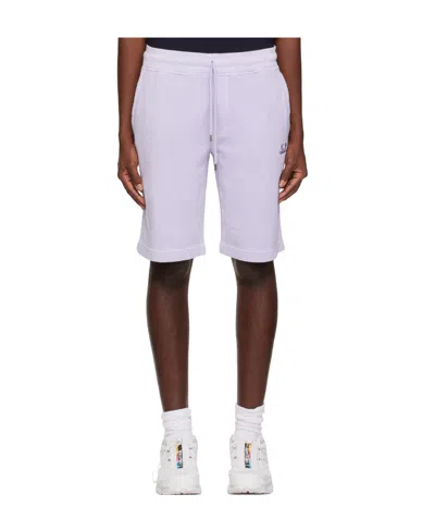 C.p. Company Embroidered-logo Drawstring-waist Shorts In White