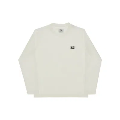 C.p. Company Embroidered Logo Patch T-shirt Kids In White