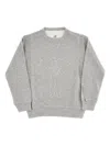 C.p. Company Crewneck Sweatshirt With Logo Embroidery Kids In Gray