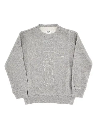 C.P. COMPANY EMBROIDERED-LOGO SWEATSHIRT