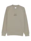 C.p. Company C.p.company Sweatshirt With Embroidered Logo In Green