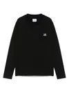 C.p. Company Logo-print Cotton T-shirt In Black