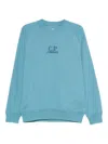 C.p. Company C.p.company Embroidered Sweater In Blue