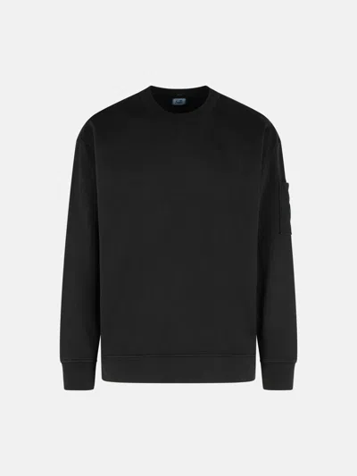 C.p. Company 'emerized' Black Cotton Sweatshirt