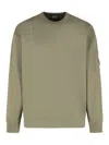 C.p. Company Emerized Grey Cotton Sweatshirt In Gray
