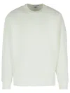 C.p. Company Lens-detail Crew-neck Sweatshirt In White