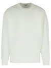 C.p. Company Lens-detail Crew-neck Sweatshirt In White