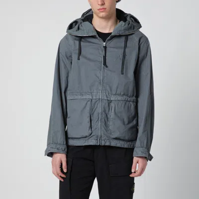 C.p. Company Explorer 50 Fili Wax Jacket In Grey In Blue