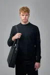 C.p. Company Extrafine Merino Wool Crewneck Sweater In Black
