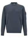 C.p. Company Extrafine Wool Sweater Sweaters And Cardigans Blue In Gray