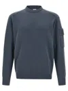 C.p. Company Extrafine Wool Sweater Sweaters And Cardigans Blue In Gray