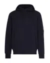 C.p. Company Classic Black Hoodie With Kangaroo Pocket And Signature Detail In Gray